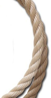 (image for) Rope Poly Twisted Tan 3/8"x50'
