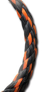 (image for) Rope Poly Twist Org/Blk 3/8x50