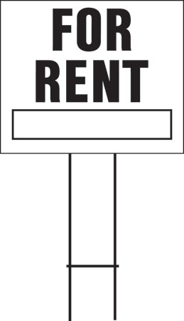 (image for) Sign 20x24 "for Rent" Lawn