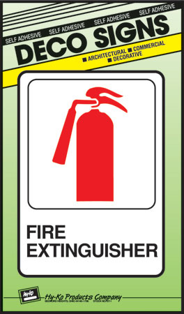 (image for) Sign 5x7 Dec "fire Extngushr"