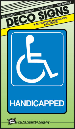 (image for) Sign 5x7 Dec Handicapped Icon