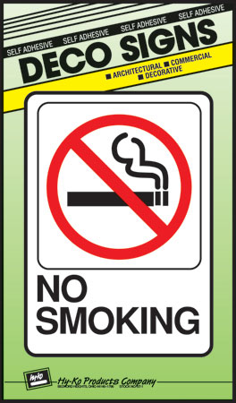 (image for) Sign 5x7 Dec "no Smoking"icon