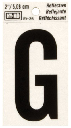 (image for) Letter 2"'G' Reflective Vinyl
