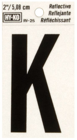 (image for) Letter 2"'K' Reflective Vinyl