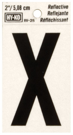 (image for) Letter 2" 'X' Reflective Vnyl