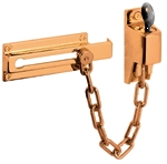 (image for) Door Guard Chain Keyed Brass