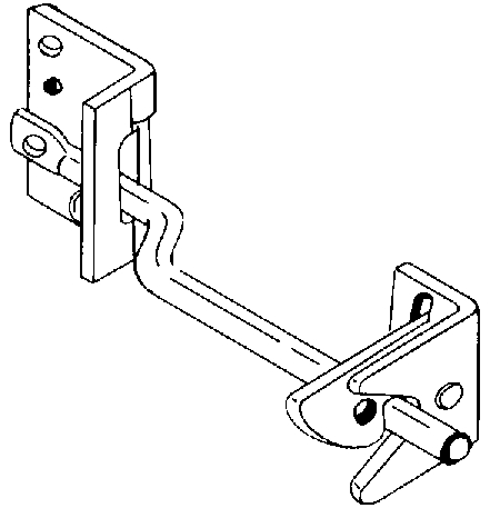 (image for) Gate Latch V23a Hd Sblk