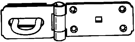 (image for) Hasp 7-1/4" V33 Heavy Zinc