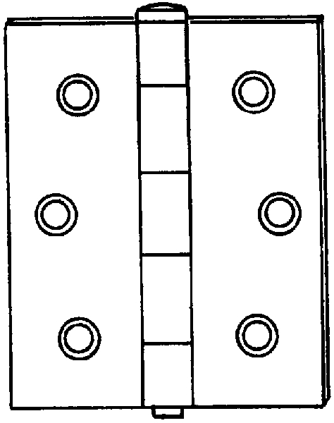 (image for) Hinge V129 Storm Door Be Brs