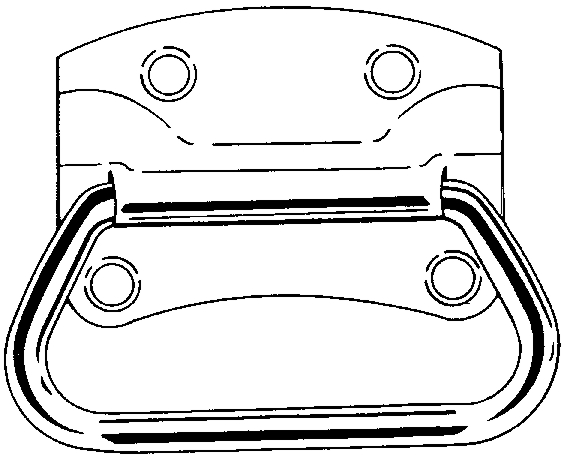 (image for) Chest Handle 3.5" Znc V175