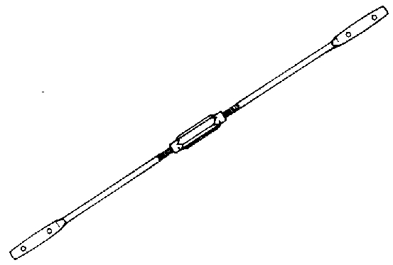 (image for) Turnbuckle 42" Scrn Dr Zc V195