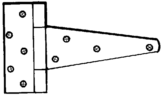 (image for) Hinge 6" X-Hvy T-Znc-286-Bc