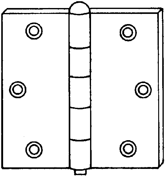 (image for) Hinge 504 2-1/2" Broad Znc Lp