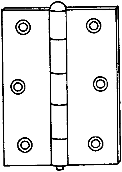 (image for) Hinge V508 1" Lp Lgt Nrrw Znc