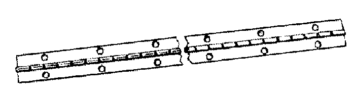 (image for) Hinge V570 1-1/16x30" Cont Bb