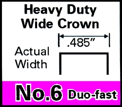 (image for) Staple #6 1/2"hd Duofast 1m/Bx