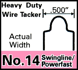 (image for) Cable Staple #14 1/4 Round