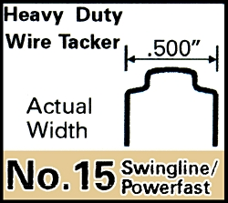 (image for) Cable Staple #15 5/32 Flat/Rnd