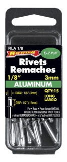 (image for) Rivet Long Aluminum 1/8x1/2"