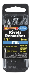 (image for) Rivet Med Steel 1/8x1/4"