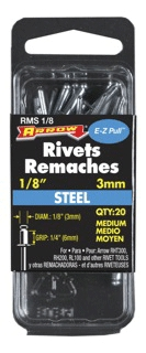 (image for) Rivet Med Steel 1/8x1/4 100/Pk