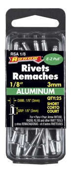 (image for) Rivet Short Aluminum 1/8x1/8