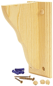(image for) Shelf Bracket 6" Unfin Wood