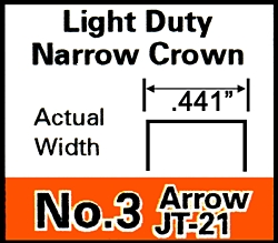 (image for) Staple #3 1/4"lt-Dty Arrow