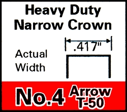 (image for) Staple #4 5/16"hd Arrow 1250bx