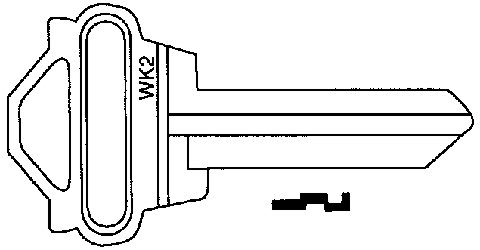 (image for) Key Blank Weslock 250/Bx