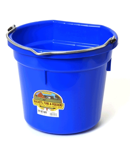(image for) Bucket 20-Qt Flat-Back Blue