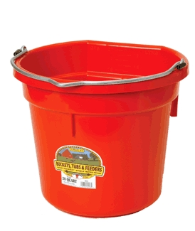 (image for) Bucket 20-Qt Flat-Back Red
