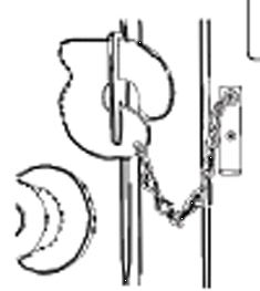 (image for) Anchor Lock Door Bar White