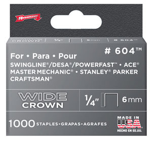 (image for) Staple Wide Crown 1/4" 1m/Pk