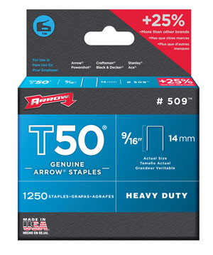 (image for) Staple 9/16" F/T50 1250/Pk