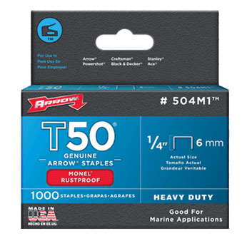 (image for) Staple 1/4" Monel 1000/Pk