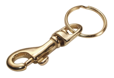 (image for) Snap Hook Small Brass W/Ring