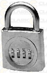 (image for) Padlock Combo Front Faced Hd