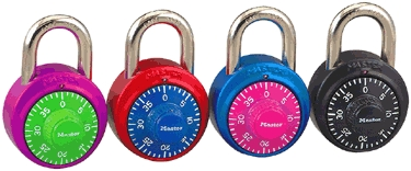(image for) Padlock Combo 4-Clr Extrm