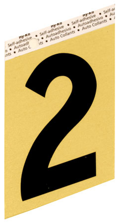 (image for) Number 3.5" #2 Gold Alum