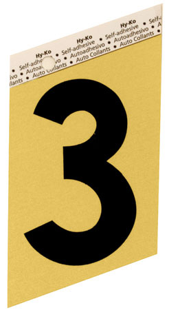 (image for) Number 3.5" #3 Gold Alum
