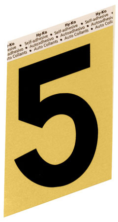 (image for) Number 3.5" #5 Gold Alum