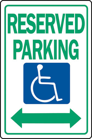 (image for) Sign 12x18 "reserved Parking"