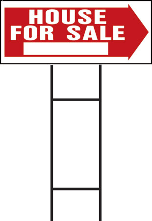 (image for) Sign 10x24 "house For Sale"