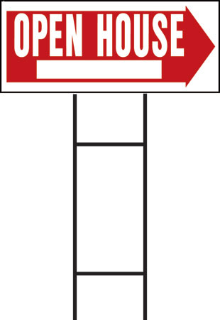 (image for) Sign 10x24 "open House"