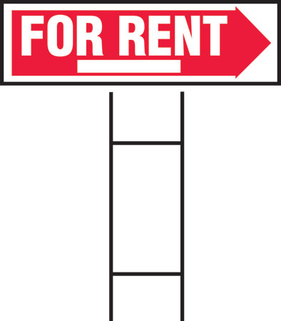 (image for) Sign 10x24 "for Rent"