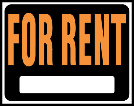(image for) Sign 15x19 "for Rent"