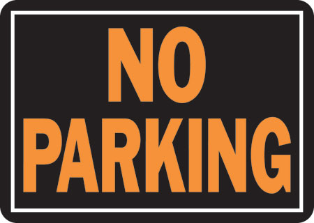 (image for) Sign 10x14 "no Parking" Alum