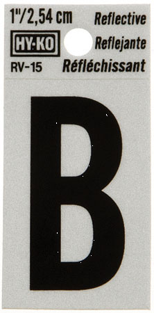 (image for) Letter 1" 'B' Reflective Vinyl