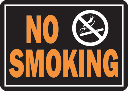 (image for) Sign 10x14 "no Smoking" Alum
